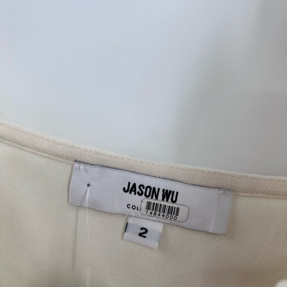 Jason Wu Cream Chiffon Top - Picture 4 of 6